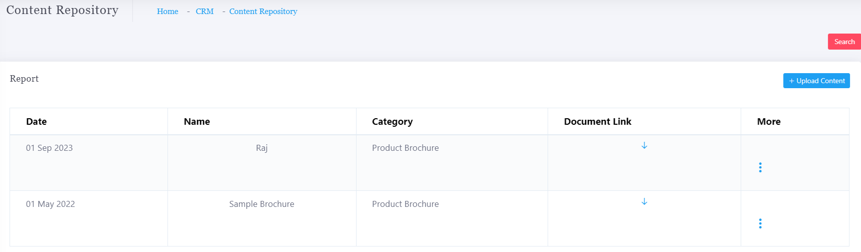 Content Repository Report